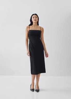 Chalina Padded Bustier Column Midi Dress
