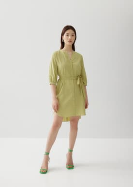 Noreen Cotton High Low Hem Dress