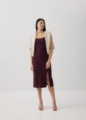 Textured Square Neck Bodycon Dress