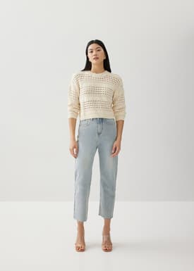 Kelsie Openwork Knit Jumper