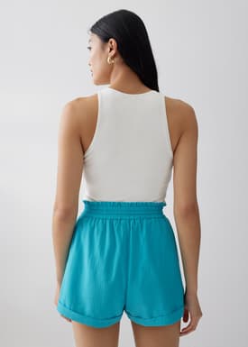 Coleen Elastic Drawstring Shorts