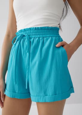 Coleen Elastic Drawstring Shorts