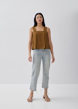 Corinn Inverted Box Pleat Camisole