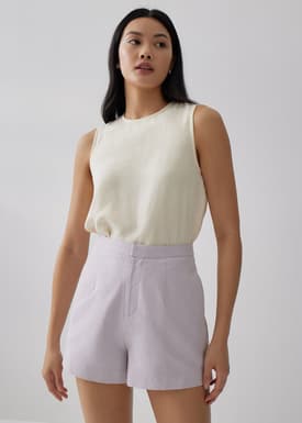 Taylor Linen Shell Top