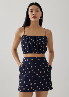 Ronette Jacquard Mini Skirt