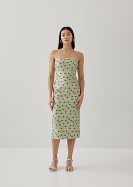 Laura Jacquard Column Dress