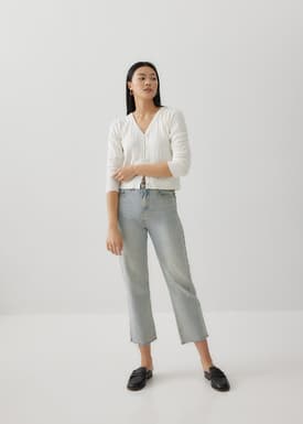 Chandria Pointelle Knit Cardigan
