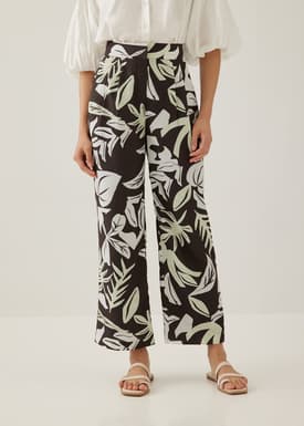 Amalia Straight Leg Pants in Tropical Breeze