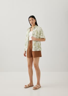 Azari Button Down Shirt in Tropical Breeze