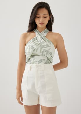 Liezel Halter Top in Tropical Breeze