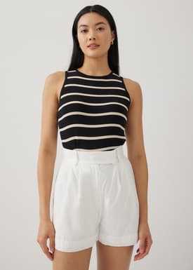 Sasha Striped Knit Tank Top