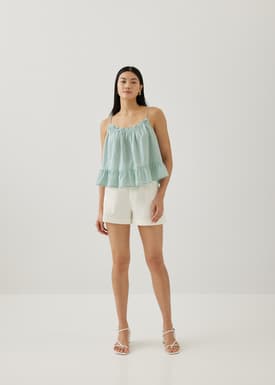Araminta Gingham Tie Back Camisole