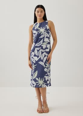 Avon Column Dress in Tropical Breeze
