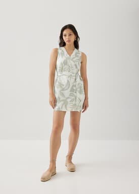 Lupita Wrap Dress in Tropical Breeze