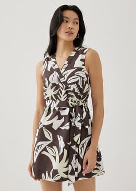 Lupita Wrap Dress in Tropical Breeze