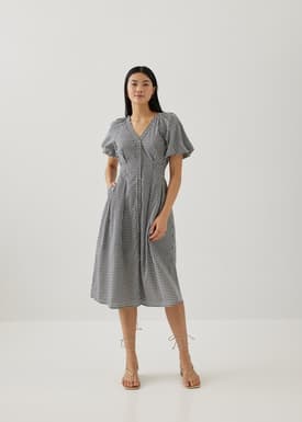 Pippa Gingham Button Down Dress