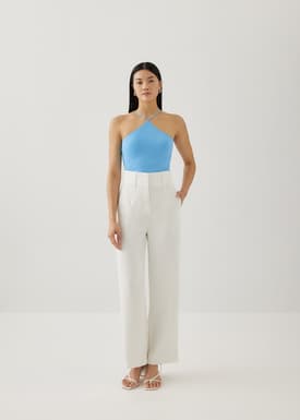 Petra Padded Jersey Halter Top