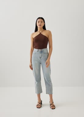 Petra Padded Jersey Halter Top