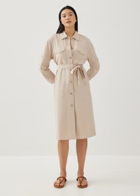 Concha Relaxed Shirt Dress