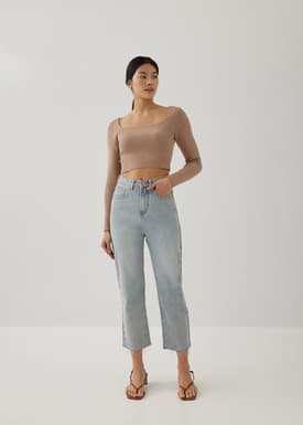 Kezia Square Neck Crop Top