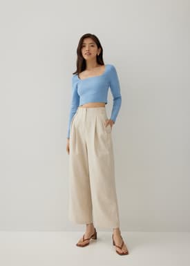 Kezia Square Neck Crop Top