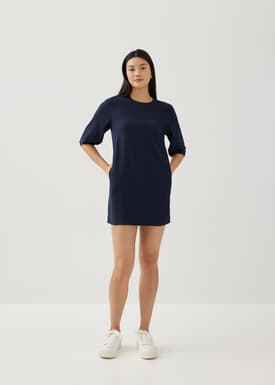 Anella Linen Shift Dress