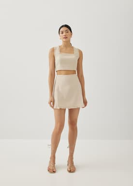 Moritz Fray Square Neck Top