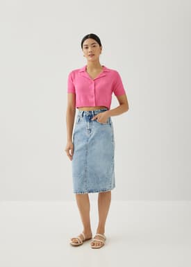 Kelzie Tailored Collar Knit Cardigan