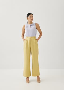 Tahli Satin Front Twist Shell Top