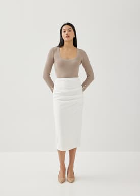 Evia Scoop Neck Knit Top
