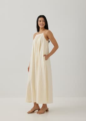 Lotti Textured Trapeze Maxi Dress