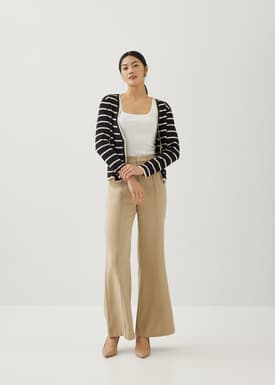 Monita Striped Knit Cardigan