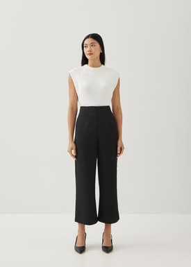 Vietta Textured Straight Leg Pants