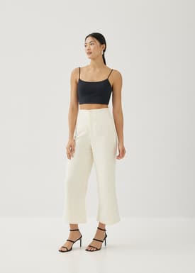 Elorie Padded Jersey Crop Camisole