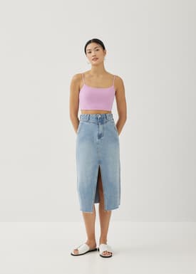 Elorie Padded Jersey Crop Camisole