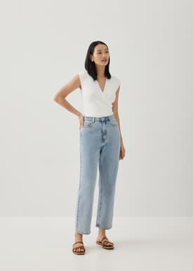 Debbie Knit V-Neck Wrap Top