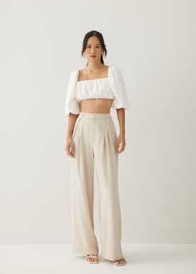 Felly Square Neck Puff Sleeve Top