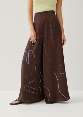 Veneza Wide Leg Pants in Golden Hour