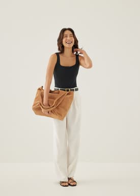 Sevine Padded Jersey Square Neck Bodysuit