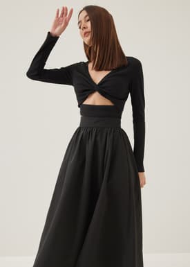 Oaklee Padded Reversible Jersey Crop Top