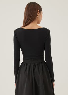 Oaklee Padded Reversible Jersey Crop Top