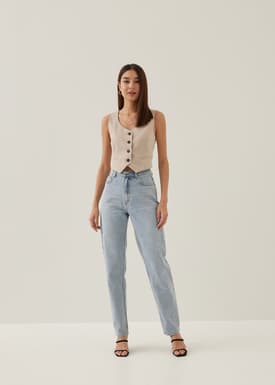 Xavia Denim Straight Leg Pants