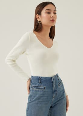 Evita Fitted Knit Top