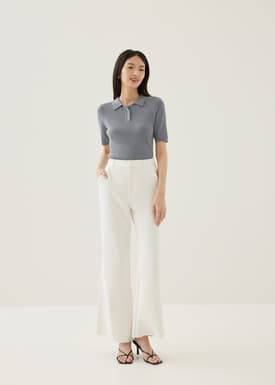 Sandie Collared Knit Top