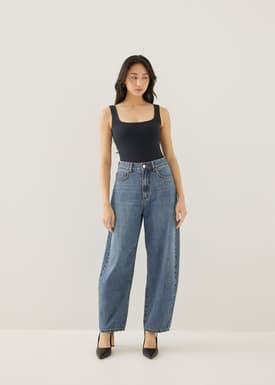 Mickee Denim Barrel Jeans