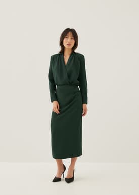 Ada V-neck Wrap Blouse