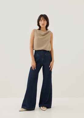 Lindea Drape Shell Top