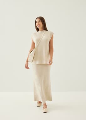 Taniya High Neck Knit Top