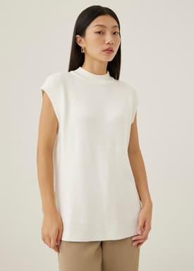 Taniya High Neck Knit Top