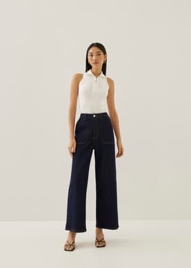 Orlene Collared Knit Tank Top
